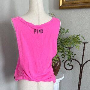 PINK Victoria's Secret Bright Pink Muscle Tee